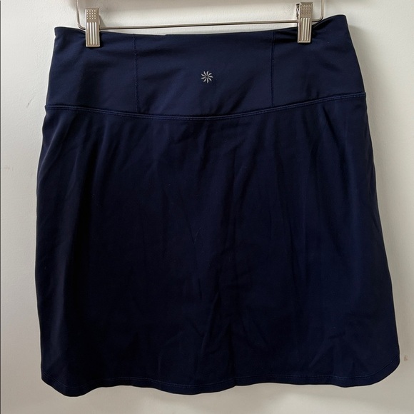 Athleta Fairway High Rise Golf 18" Skort skirt Built in Shorts Navy Blue Small S - Picture 5 of 8
